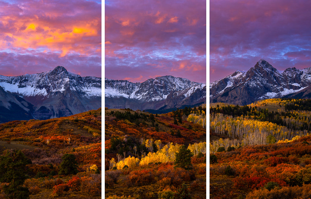 Spectacular Sunrise - 1585 Triptych