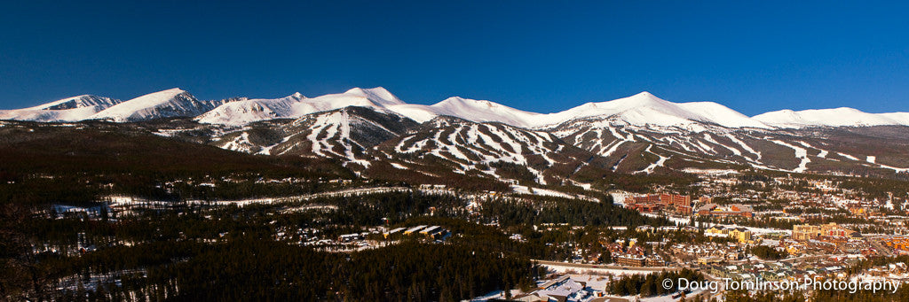 Blue Skies Over Breckenridge Ski Resort - 1157