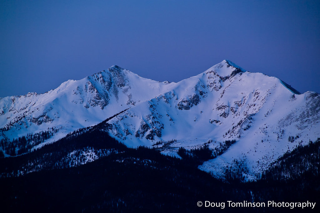 Dawn on Peak One & Two - 1076