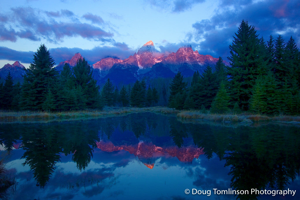 First Light on Mountain Range - 1240