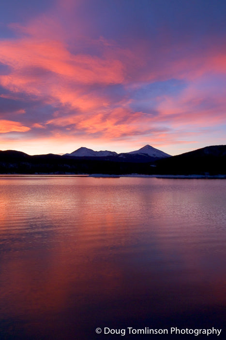Sunrise on Mount Guyot and Baldy Mountain - 1049