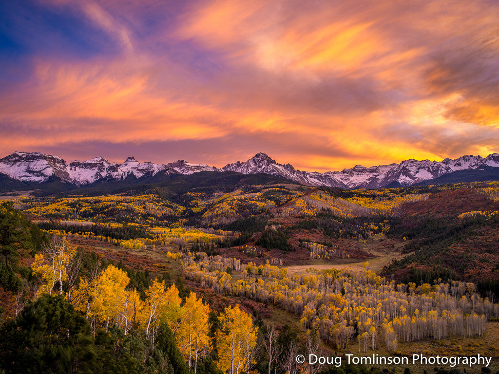Sunset on the San Juan Mountains - 1396