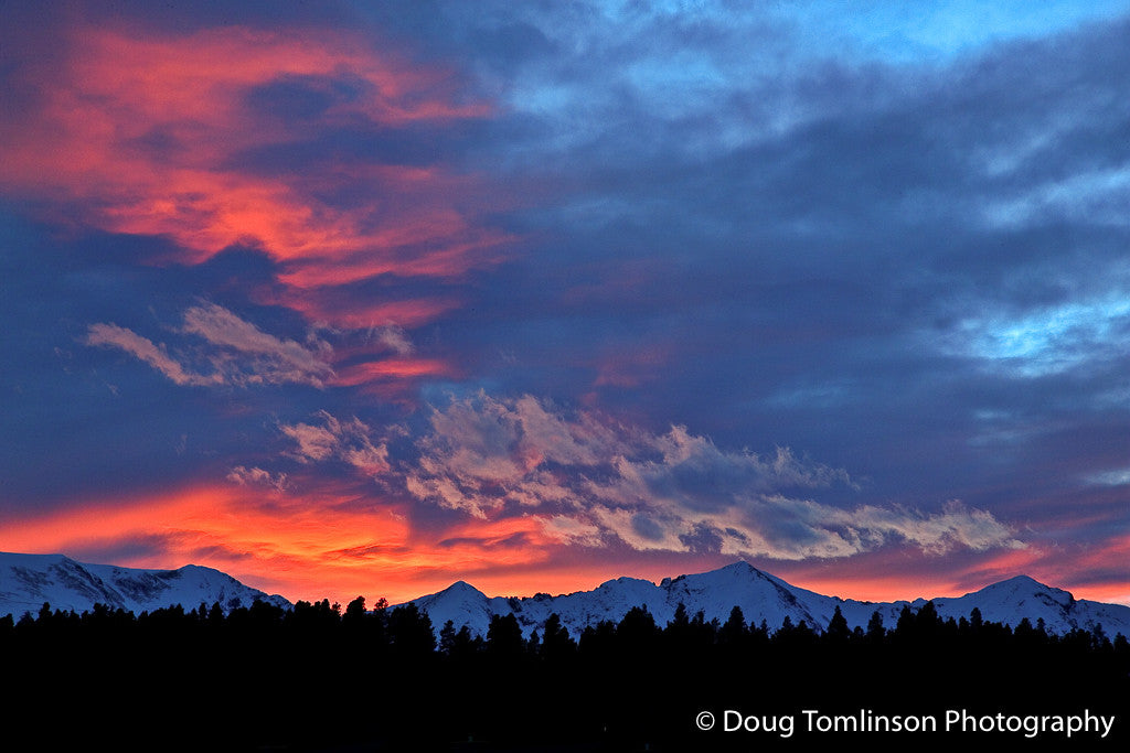 Sunset on the Ten Mile Range - 1066