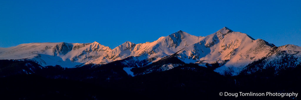 Touch of Light on the Ten Mile Range - 1353